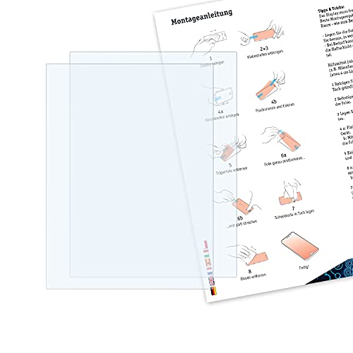 Bruni Screen Protector Compatible With Trekstor Ebook Reader Pyrus Protector Film, Crystal Clear Protective Film (2X) #TOP1
