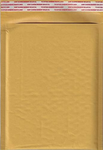 Kraft Bubble Mailers, 0, 6.5 x 9, Pack of 250 By ValueMailers