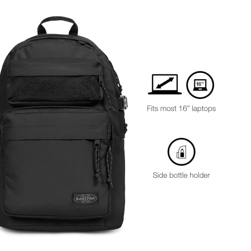 Image of EASTPAK Double Pro - 32L Performance Backpack with 16 inch Laptop Sleeve, Dual Compartments, Security Pocket, Bottle Holder & Organizer, Sunday Grey