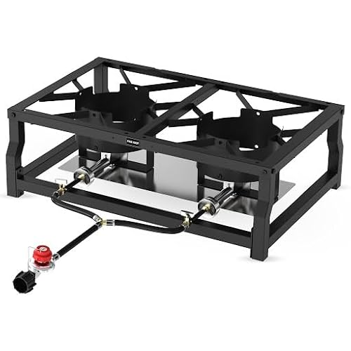 FIRE RIOT Tabletop Double Burner Camp Stove - 100,000 BTU
