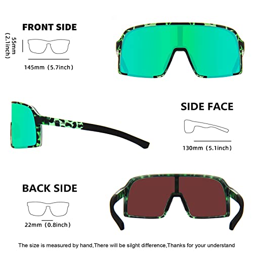 Image of MAXJULI Polarized Sunglasses for Men Women, Windproof Outdoor Sports Cycling Running UV400 Protection Sun Glasses 8121
