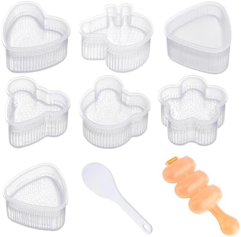 9-Piece Set Onigiri Mould, Rice Ball Mould, Classic Triangle Sushi ...