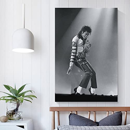 Bgn Michael Dancing Music Pop Super Star Wall Art Print Canvas Poster Decorative Painting Modern Art For Wall Decor Bedroom Decorations 08X12Inch(20X30Cm) #TOP4