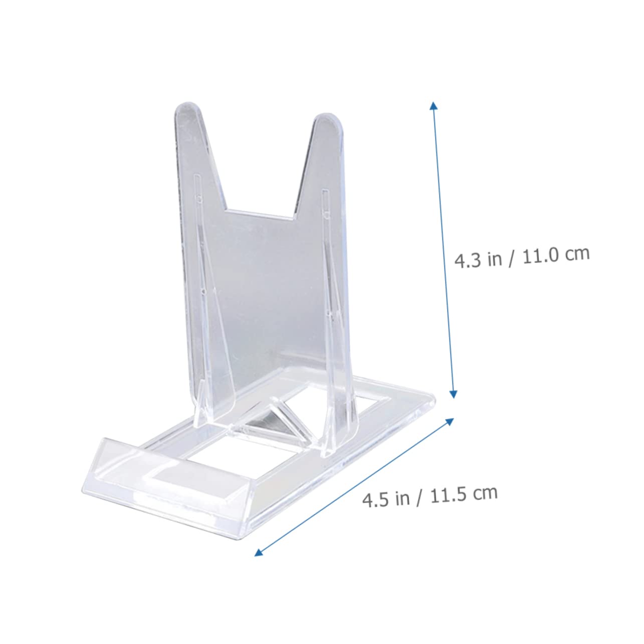 Uonlytech Présentoir de Cartes de Visite Réglable 20 Pièces en Plastique
