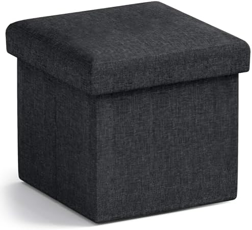 Amazon.com: Ornavo Home Small Storage Ottoman Foldable Collapsible Cube ...
