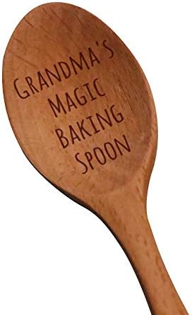 Laser Engraved Grandma's Magic Baking Spoon Wooden Spoon  New Grandmother Gifts  Baking Gifts  Grandma to Be Gifts