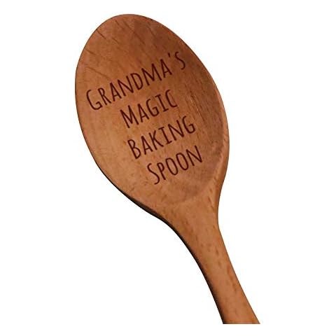 Laser Engraved “Grandma's Magic Baking Spoon” Wooden Spoon - New Grandmother Gifts - Baking Gifts - Grandma to Be Gifts Cover
