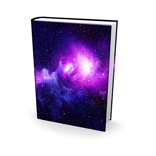 Easy Apply, Reusable Book Covers 1 Pk. Best Jumbo 9x11 Textbook Jackets for Back to School. Stretchable to Fit Most Large Hardcover Books. Perfect Fun, Washable Designs for Girls, Boys, Kids and Teens