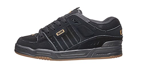 Image of Globe Mens Fusion Skate Shoes, Black /Black /Brown, 13 M US
