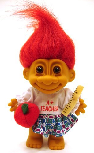 Muñeco Troll My Lucky A+ Teacher Russ Berrie miniatura 1