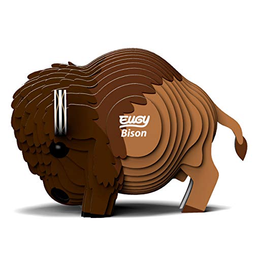Eugy Bison 3D Puzzle, 24 Piece Eco-Friendly Educational Learning Puzzles For Kids 6+ #TOP2
