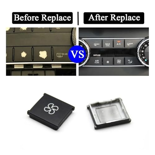 Tecla de control de aire Benz GLE400 acabado original botón de ventilación de salpicadero W166 6