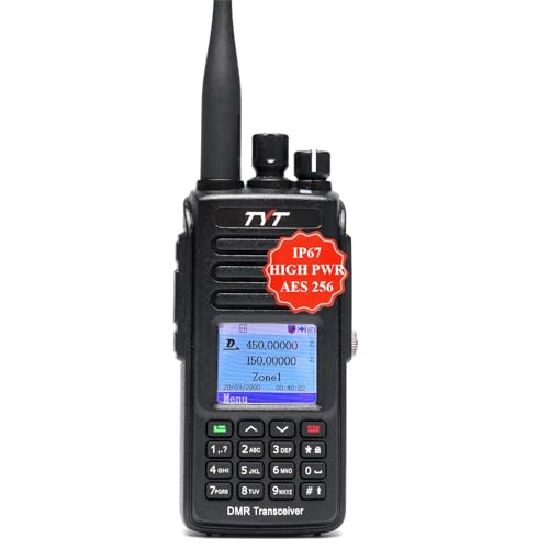 TYT MD-UV390 Plus Digital Two Way Radio Waterproof IP67 Walkie Talkie with AES256 Dual Band DMR Radio