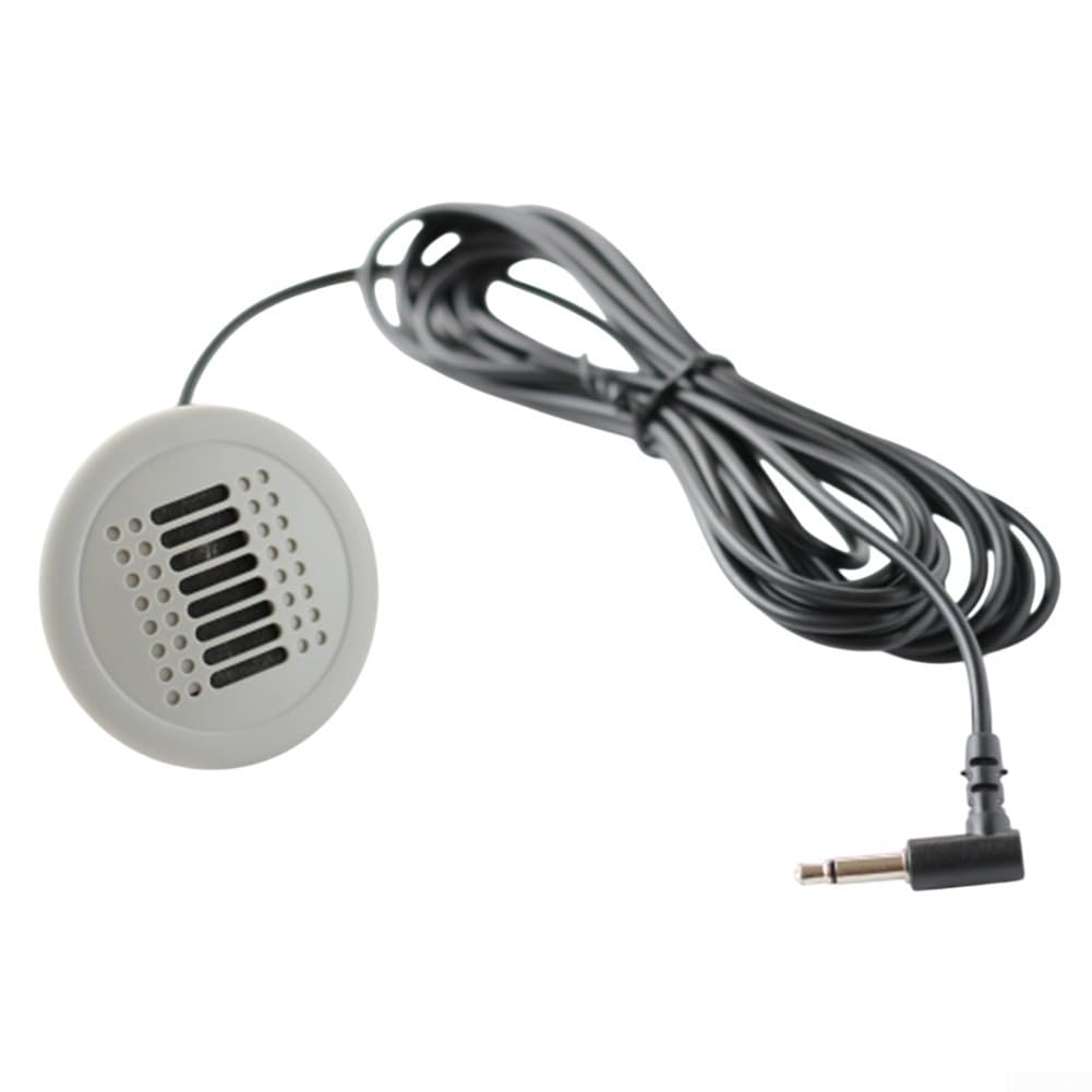 Lecreatekit Microfono per radio Android, 3 5 mm microfono cablato per autoradio perfetto per radio Android in per BMW e altri modelli