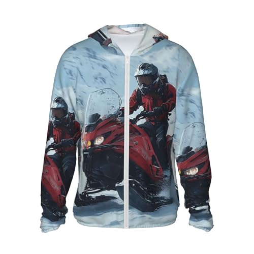 UPF 50+ Sun Protection Hoodie Long Sleeve Snowmobile Sun Shirt Rash Guard Fishing Shirts for Men