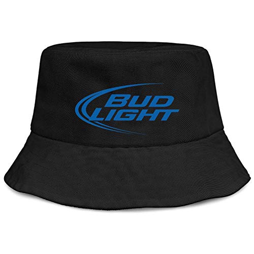 jdadaw Bud-Light- Unisex Bucket Hats Safari Caps Black