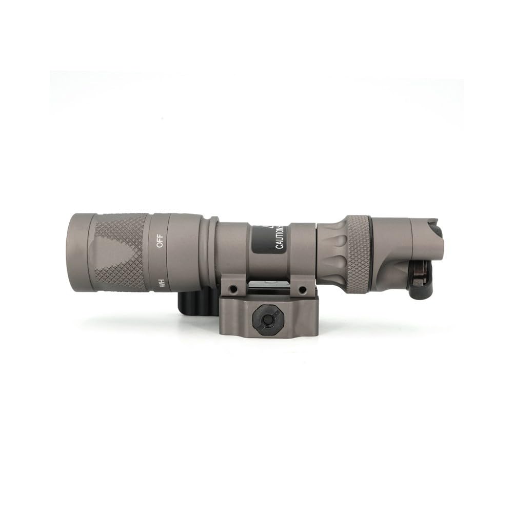 HATSEN Torcia tattica M622v/M300V/M952V/M323V/M600V con supporto per torcia QD e interruttore a pressione remota, luce LED 400/500 lumen per caccia all'aperto, adatta per guida Picatinny da 20 mm