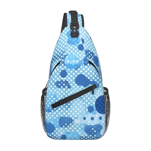 Mochila bandolera de viaje y senderismo punto azul miniatura 1