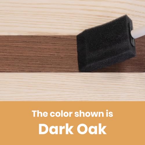 Image of Furniture Clinic Wood Stain | Dark Oak | Water Based | Fast Drying, Low Odor, & Non-Toxic | for Indoor & Outdoor Furniture and More | Multiple Finishes | (8.5oz / 250ml) (Pack of 2)