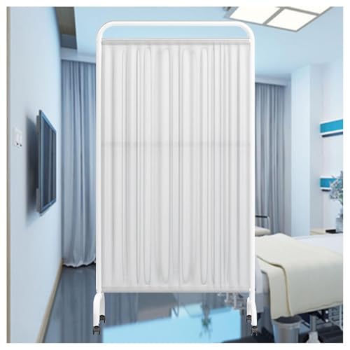 Cloison De Séparation Pliable Paravent Médical Autoportant d'Intimité 4 Volets