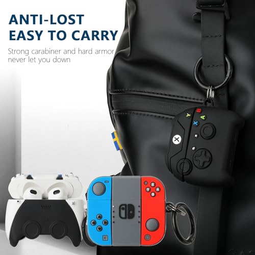 Image of [3Pack] Gedicht for Airpods 3rd Generation Case, Funny 3D Cartoon Game Controller Console Design Silicone Soft Cases for Airpods 3rd Case Cover, with Keychain Kids Women Men for Airpods 3 Case