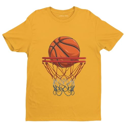 cultfree1469Cotton T-Shirt with Basketball Graphic - Perfect for Basketball Enthusiasts | T-Shirt for Men and Women | M L XL XXL
