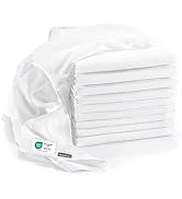 LaLoona 10er Pack Mullwindeln Spucktücher, 80x80 cm, ÖKOTEX Standard 100 geprüft - saugstarke Bab...