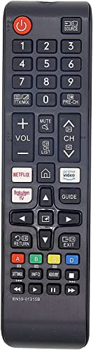 Replacement Samsung TV BN59-01315B Remote Control Universal Smart TV 4K UHD HDR Crystal QLED UE Series Quantum TVs with Netflix, Rakuten Prime, Video Buttons