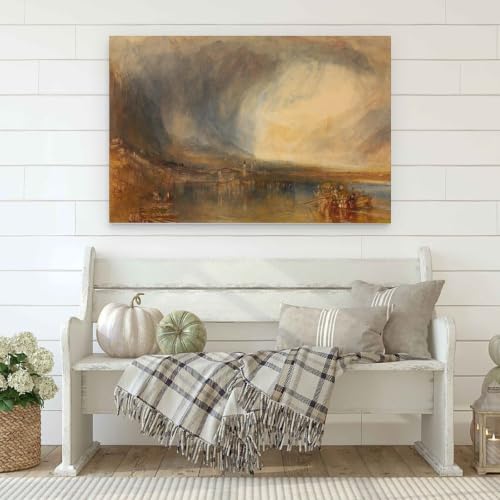 Lienzo de J. M. W. Turner Flüelen 40 x 60 cm para vestir paredes vacías con arte moderno 3