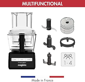 Magimix 3200XL Food Processor | 2.6L BPA-Free Bowl | Quiet & Powerful Motor| Multifunctional 6 in 1 Solution | Black | 18373