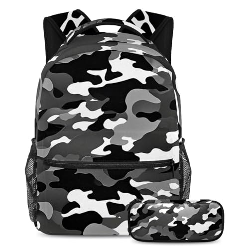 Ensemble de 2 sacs d'école garçon et fille avec cartable et trousse