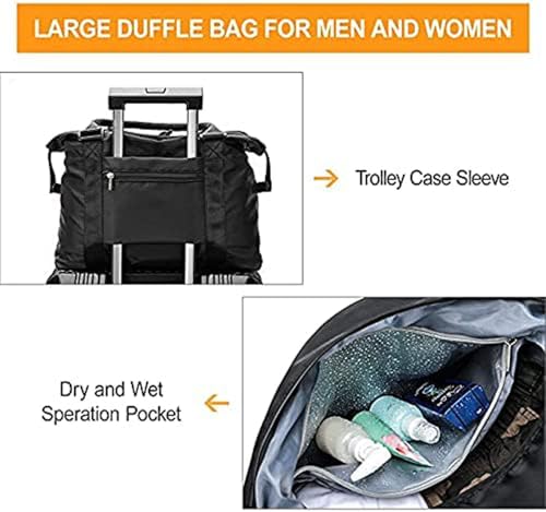 Large Capacity Shoulder Travel Bag Waterproof Gym Swim Tote Lightweight Weekender Carry On Bag with Adjustable Strap2