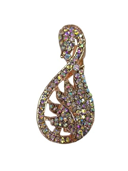 Sharanya Fashions | Stone Embedded Fancy Sareepin, Hijab Brooch Safety Saree Pin - Pack Of 1 Pcs (B0DF6MWX61) Amazon Price History, Amazon Price Tracker
