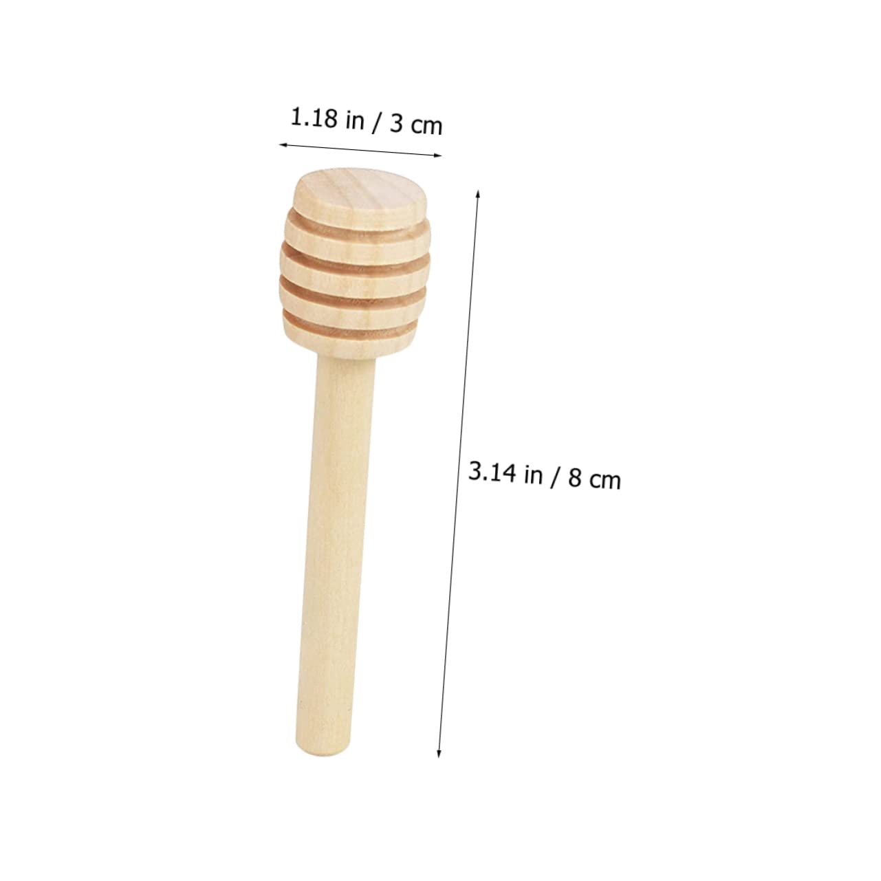 GRIRIW 20pcs Stir Supply Honey Dipper Sticks Honey Mixing Rods Honey Ladle Honey Stirrer Coffee Stir Sticks Household Stirring Sticks Convenient Jam Stirrer Long Handle Honey Dippers Wood