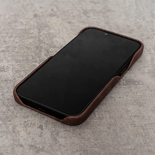 Porter Riley - Leather Case for iPhone 11 Pro (5.8"). Premium Genuine Leather Slimline Back Case (Chocolate Brown) by Porter Riley - Image 3