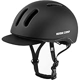 BASE CAMP Bike Helmet, Bicycle Helmet with Removable Visor for Adult Men Women Commuter Urban Scooter Adjustable M Size