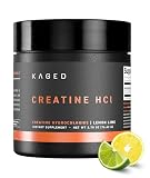 Kaged Creatine HCl Powder | 7X Concentrated vs Mono | Muscle Building & Recovery | High Absorption | No Bloating | Creatine for Men & Women | Vegan, Gluten Free | Lemon Lime | 75 Servings