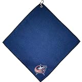Team Golf NHL Columbus Blue Jackets Microfiber Golf Towel, 15x15 (Multicolor)