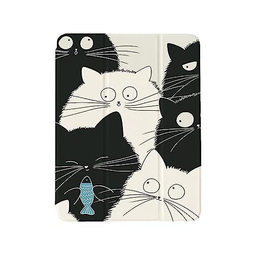 UOMSKTY Hülle Für Ipad Air 3 10.5 Zoll 2019 (3. Generation) Smart Case Cover - Ultradünner, Leichter, Dreifach Gefalteter Ständer, Schutzhülle, Softshell, Mit Stifthalter, Auto Sleep/Wake(Cartoon LUS