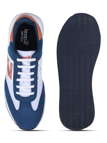 Image of Liberty LEAP7X BACKAM-1E Casual Shoes for Men with PU Upper | EVA Sole Coloured Lacing Sneakers | Soft & Comfortable Footbed | Memory Foam Insole | Quick-Wear Elastic Laces | Stylish & Modern