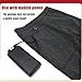 Pucklky USB Electric Heated Thermal Functional Unisex 3 Heating Zones, 3 Temperature Control for Winter, Skiing and Sports,XL,Black