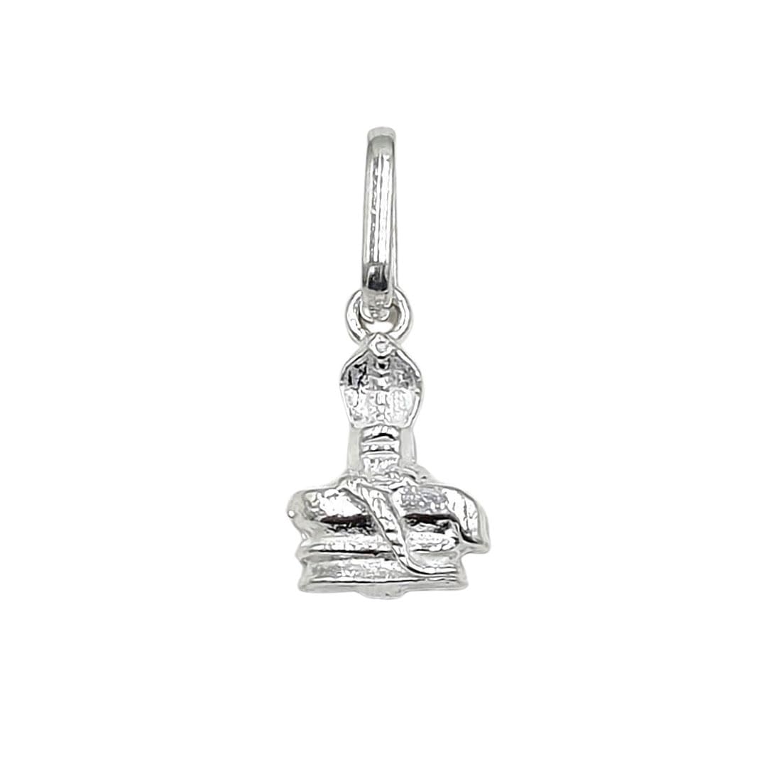 Pure Silver Headed Snake Shivling Pendant/Locket/Charm (Chandi Shivling) For Kids/Boys/Girls-image-35