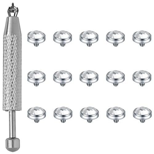 TKWXE 14G Dermal Jewelry Stainless Steel Dermal Tops Microdermals Dermal Piercings for Women 4mm