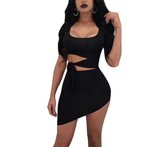 Haimoburg - Vestido - Sin Tirantes - para Mujer Negro Medium