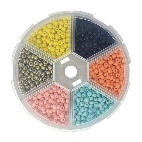 mioosho 1 Box of Beads for Fly Tying, Beads Round Bead Head Balls for Jigs Hook Fishing Fly Tying Materials Set