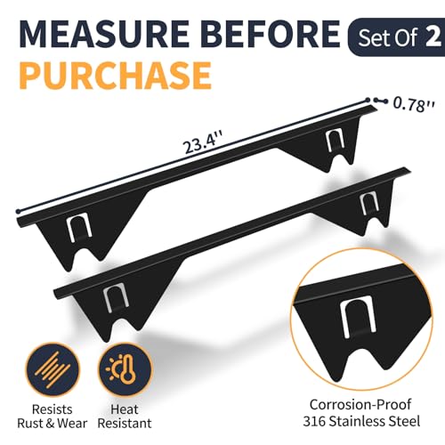 Image of Upgrade 316 Stainless Steel Stove Gap Covers, 2 Pack Stove Gap Filler ALMCALS Stove Gap Guards Range Trim Kit Heat Resistant Oven Gap Filler Between Stovetop and Counter