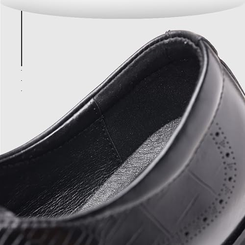 Men's Genuine Leather Shoes Anti-Slip Rubber Sole Classic Business Slip-Resistant Dress Shoes for Work & Outdoor 5