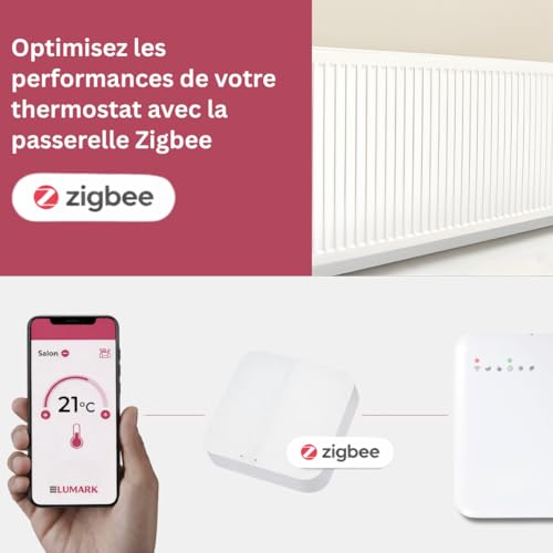 Thermostat connecté pour radiateur programmable LUMARK dans votre salon