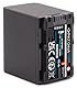 PATONA Platinum NP-FV100A NP-FV100 USB-C Akku 3090mAh, mit direktem USB Eingang (1395), ohne Verwendungseinschränkung HDR CX625 CX730 CX250 PJ810 FDR AX53 AX33 AX100 usw.