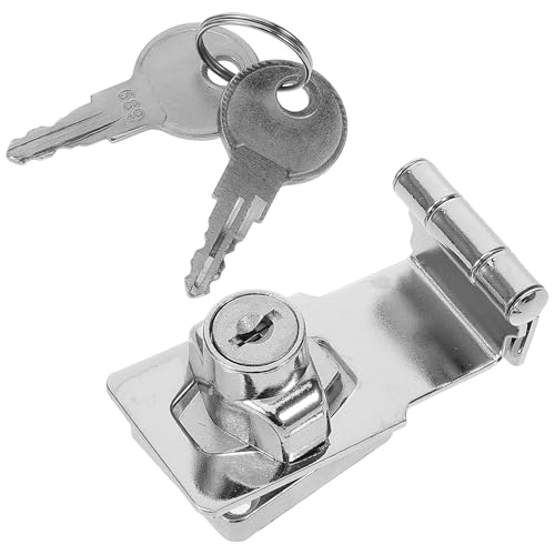 LIFKOME 頑丈なキャビネットロック 鍵付き 転式 取り付け簡単 家用 引き戸 扉 引き出し対応 盗難防止 セキュリティ強化用ボックスロック